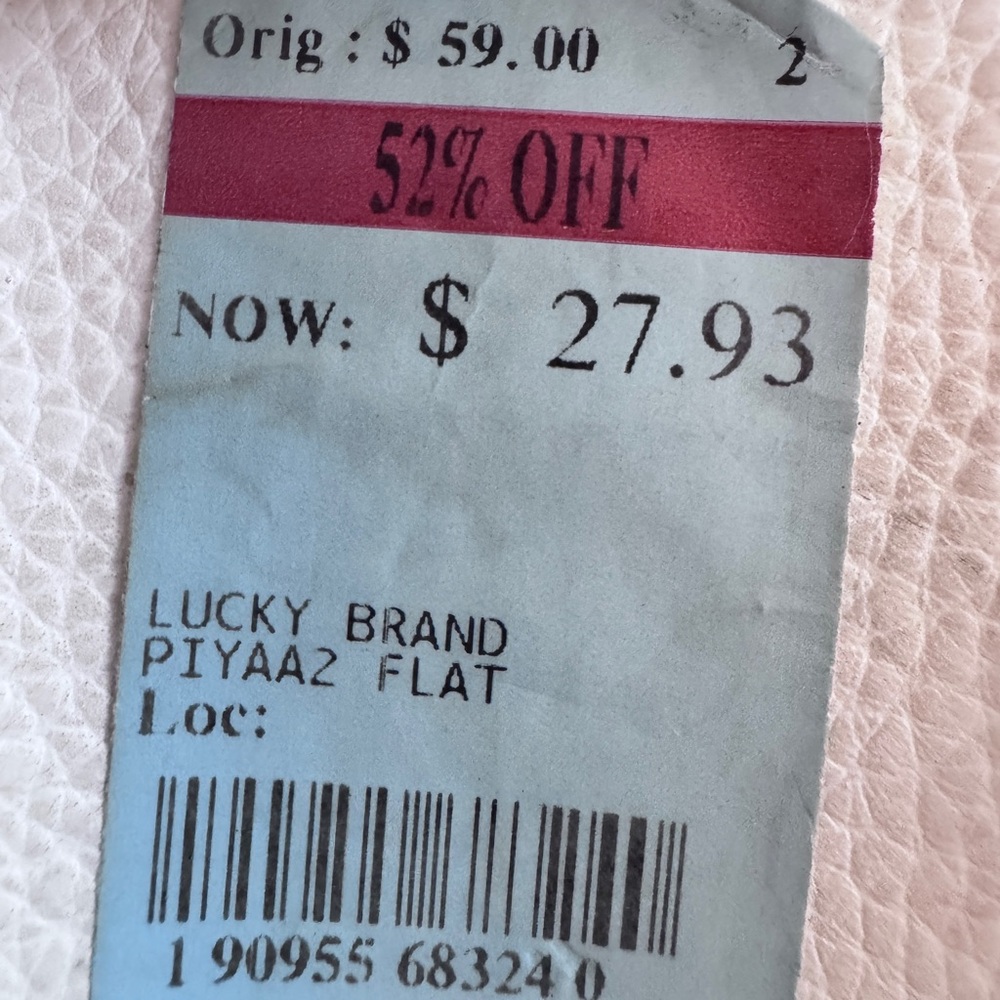 NWT Blue & White Lucky Brand Chevron Slide Sandals Sz 5 NEW - Picture 9 of 9
